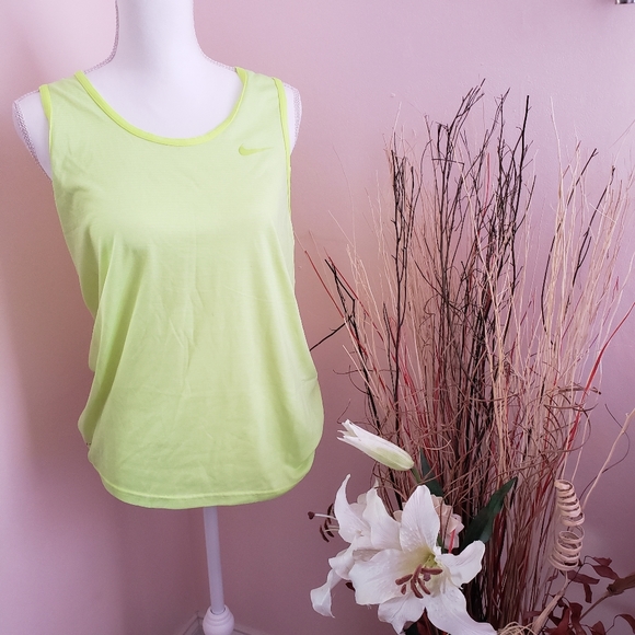 Nike Tops - NIKE DRI-FIT Nike Tank Top Size M Green Phosphores
